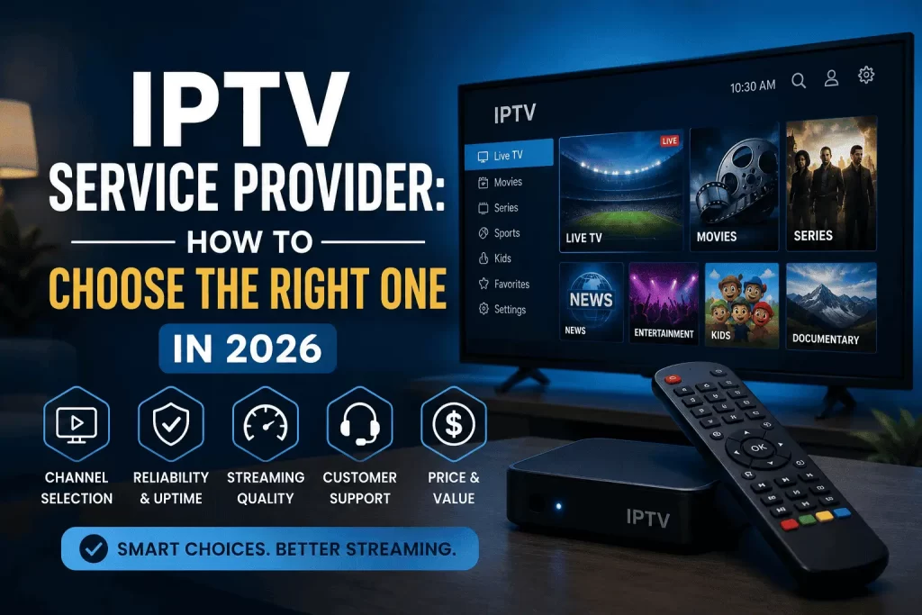 IPTV Service Provider How to Choose the Right One in 2026