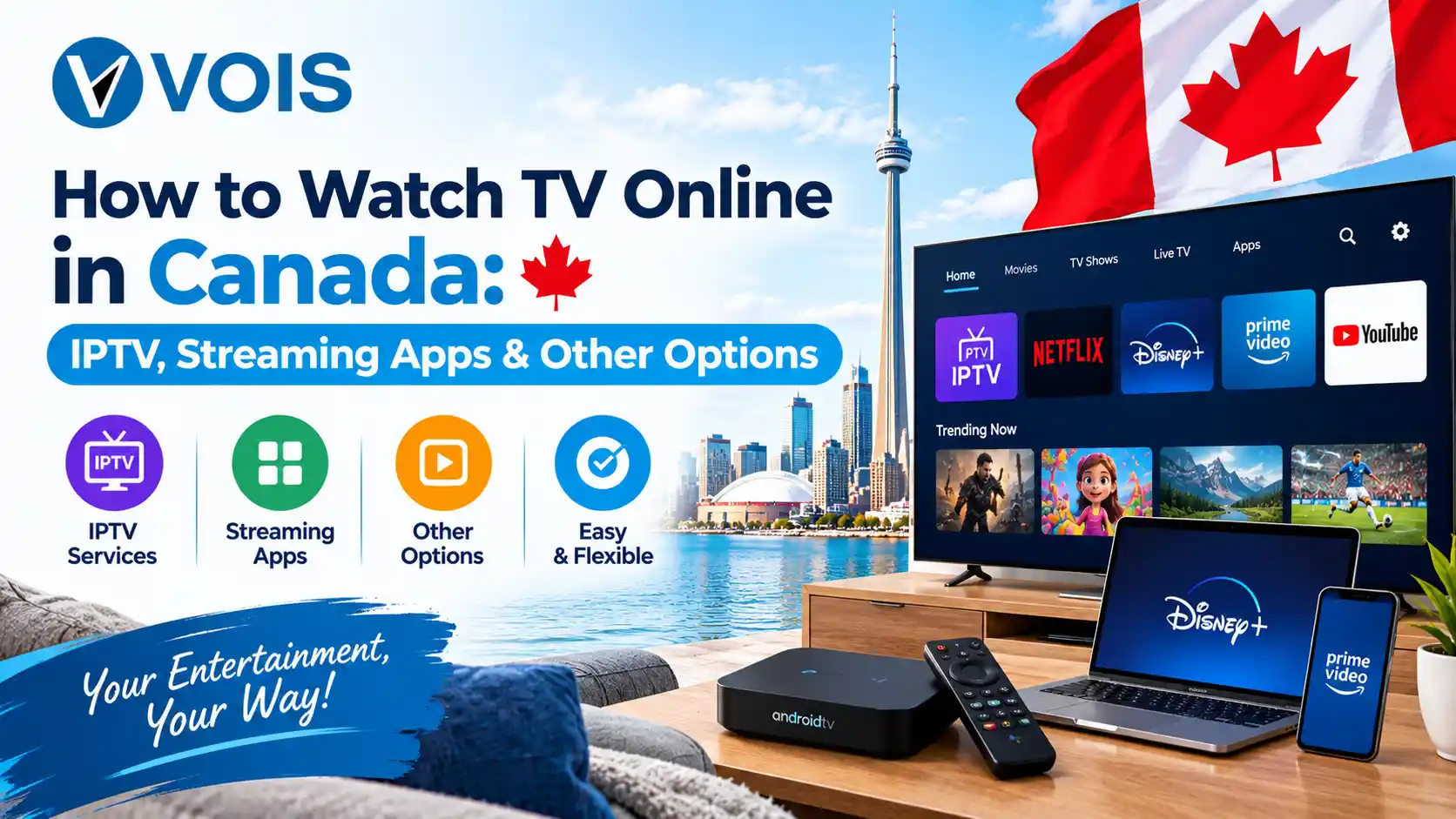 How to Watch TV Online in Canada IPTV, Streaming Apps & Other Options